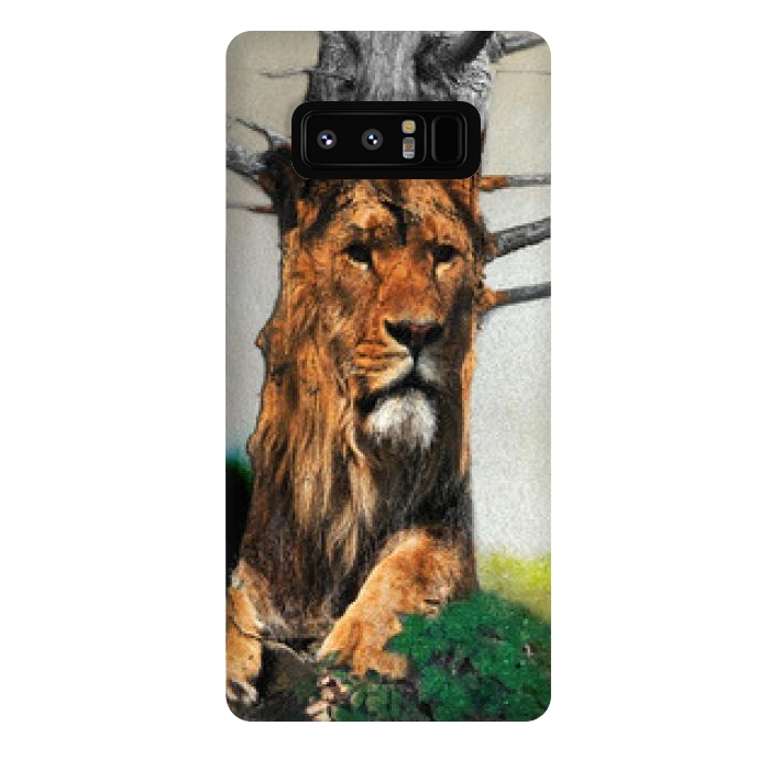 Galaxy Note 8 StrongFit Lion Tree by Amira EL-Fohail