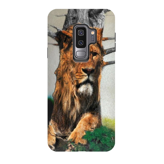 Galaxy S9 plus StrongFit Lion Tree by Amira EL-Fohail