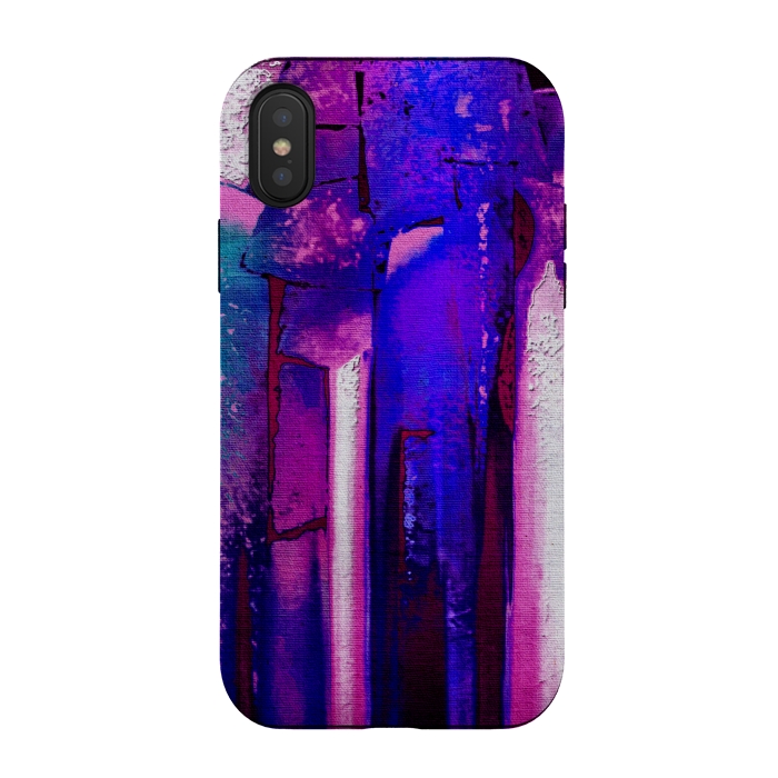 iPhone Xs / X StrongFit Purple Formation by Amira EL-Fohail
