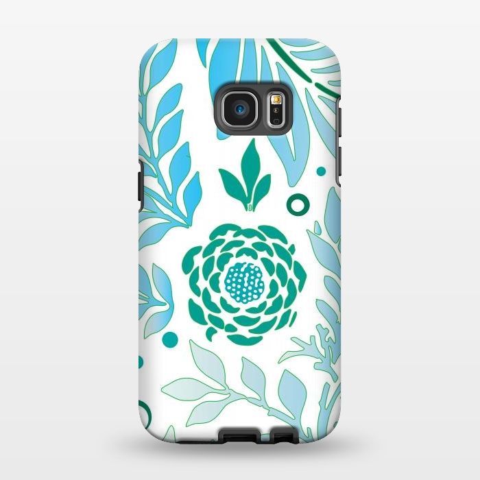 Galaxy S7 EDGE StrongFit Floral Design 3 by Bledi