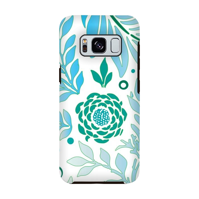 Galaxy S8 StrongFit Floral Design 3 by Bledi