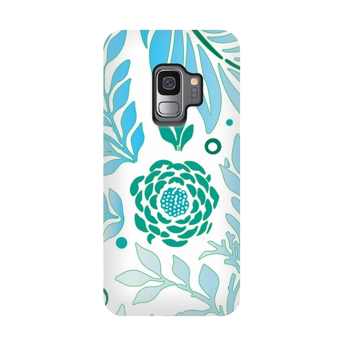 Galaxy S9 StrongFit Floral Design 3 by Bledi