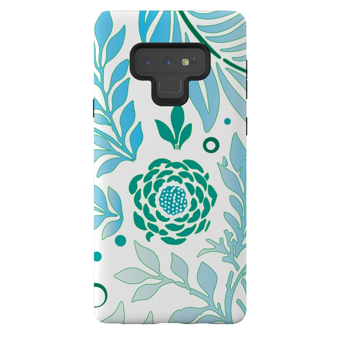Galaxy Note 9 StrongFit Floral Design 3 by Bledi