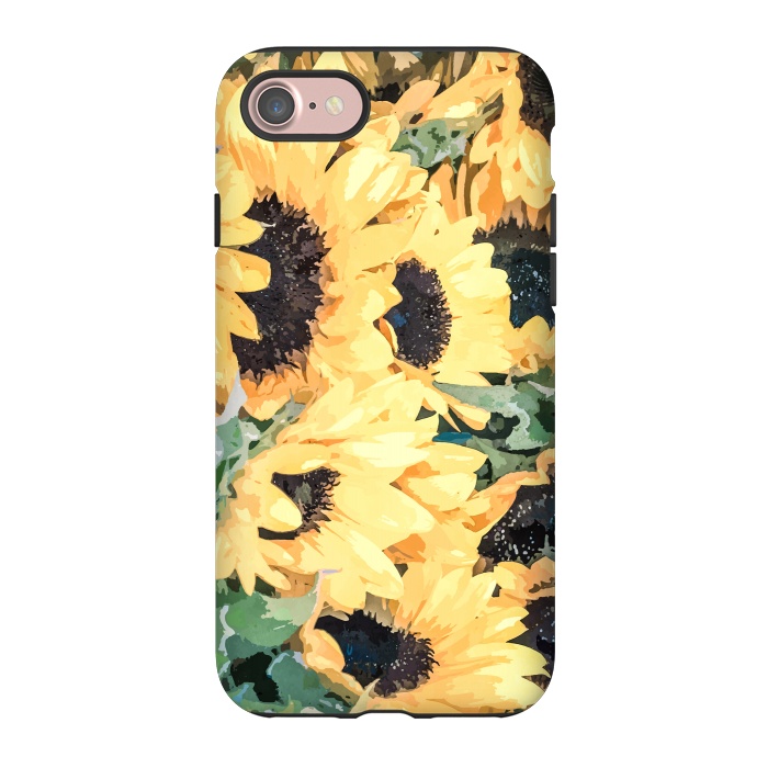 iPhone 7 StrongFit Yellow Sunflower by Creativeaxle