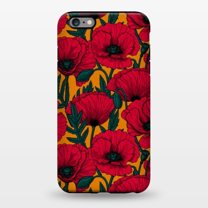 iPhone 6/6s plus StrongFit Red poppy garden by Katerina Kirilova