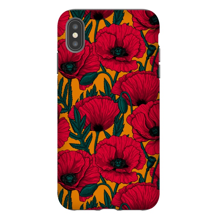 iPhone Xs Max StrongFit Red poppy garden by Katerina Kirilova