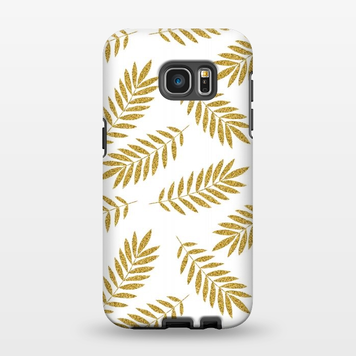 Galaxy S7 EDGE StrongFit Golden Palm by Creativeaxle
