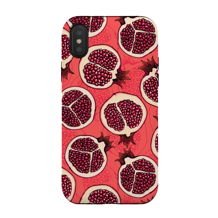 iPhone Xs / X StrongFit Pomegranate slices by Katerina Kirilova