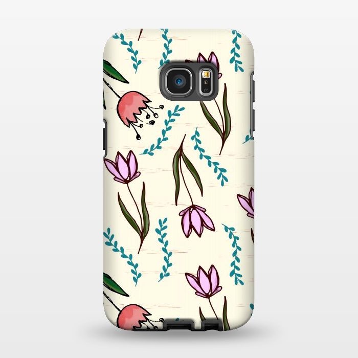 Galaxy S7 EDGE StrongFit Scattered Garden by Creativeaxle