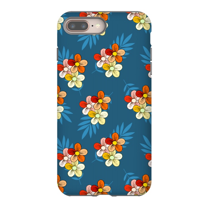 iPhone 7 plus StrongFit Summer Wind Floral Pattern by Creativeaxle