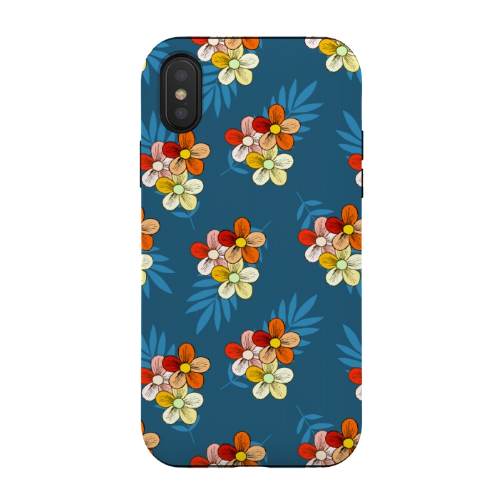 iPhone Xs / X StrongFit Summer Wind Floral Pattern by Creativeaxle