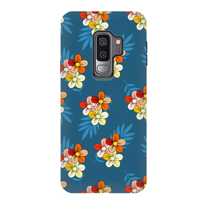 Galaxy S9 plus StrongFit Summer Wind Floral Pattern by Creativeaxle