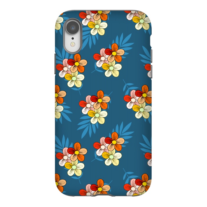 iPhone Xr StrongFit Summer Wind Floral Pattern by Creativeaxle