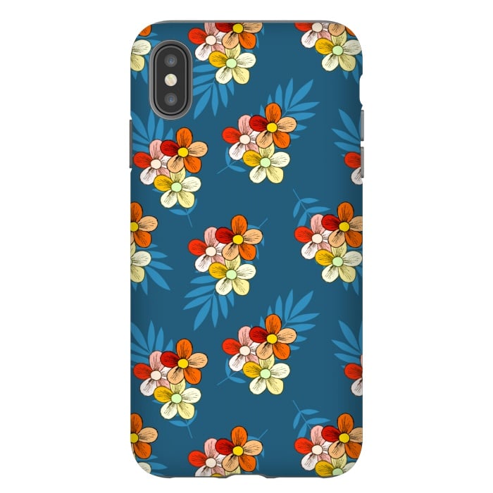 iPhone Xs Max StrongFit Summer Wind Floral Pattern by Creativeaxle