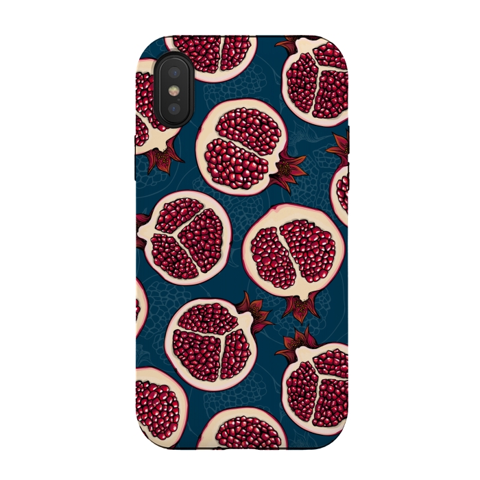 iPhone Xs / X StrongFit Pomegranate slices 2 by Katerina Kirilova