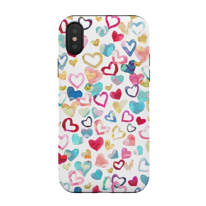 iPhone Xs / X StrongFit Painted Love by gingerlique