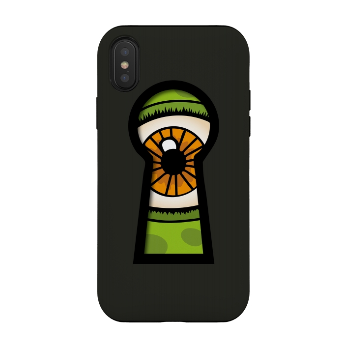 iPhone Xs / X StrongFit The Creature Inside by Majoih