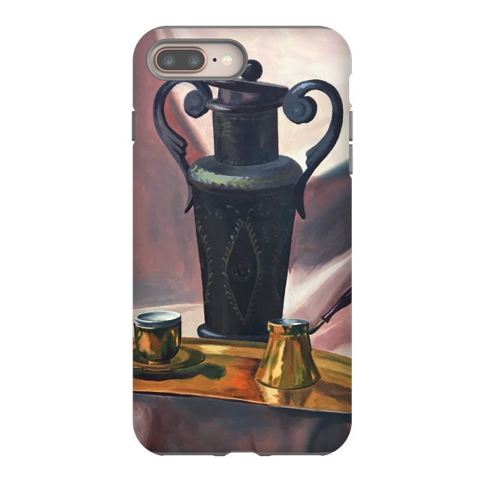 iPhone 7 plus StrongFit Peaceful nature #Oil #on #canvas by Bledi
