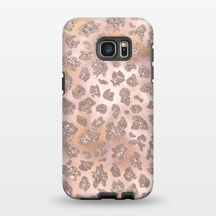 Galaxy S7 EDGE StrongFit cheetah rosegold by  Utart