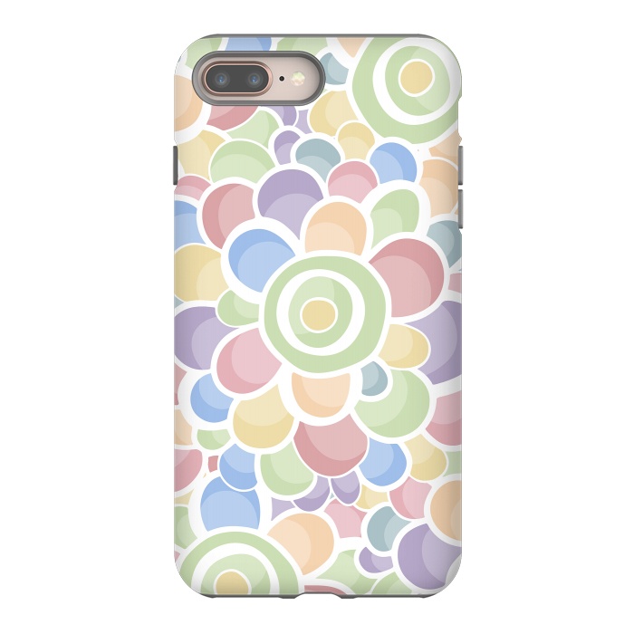 iPhone 7 plus StrongFit Pastel Bubble Flower by Majoih