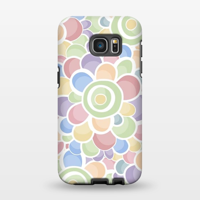 Galaxy S7 EDGE StrongFit Pastel Bubble Flower by Majoih
