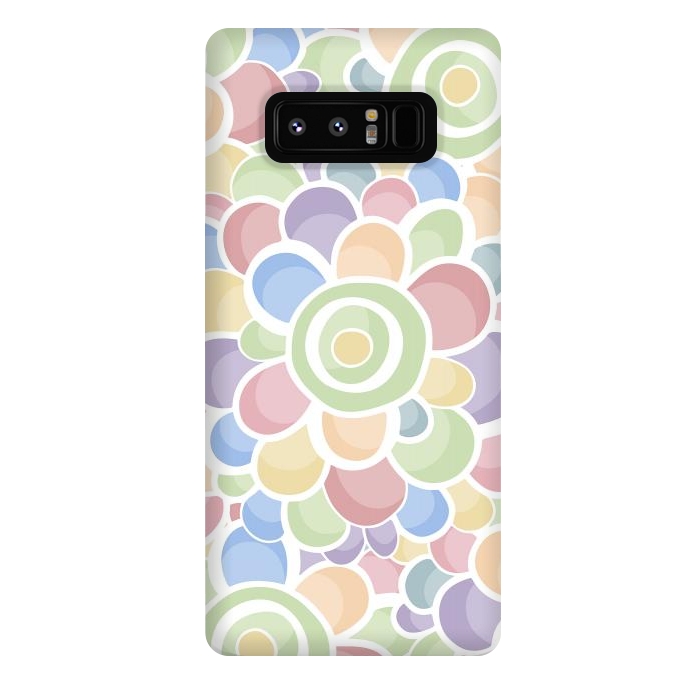 Galaxy Note 8 StrongFit Pastel Bubble Flower by Majoih