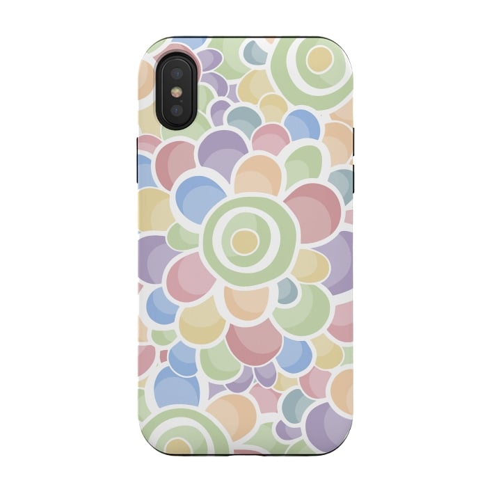 iPhone Xs / X StrongFit Pastel Bubble Flower by Majoih