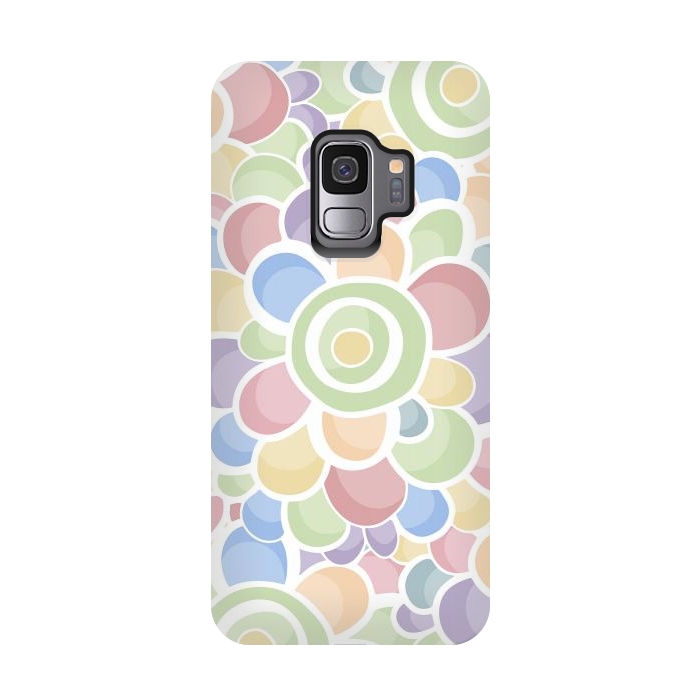 Galaxy S9 StrongFit Pastel Bubble Flower by Majoih