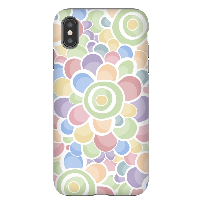 iPhone Xs Max StrongFit Pastel Bubble Flower by Majoih