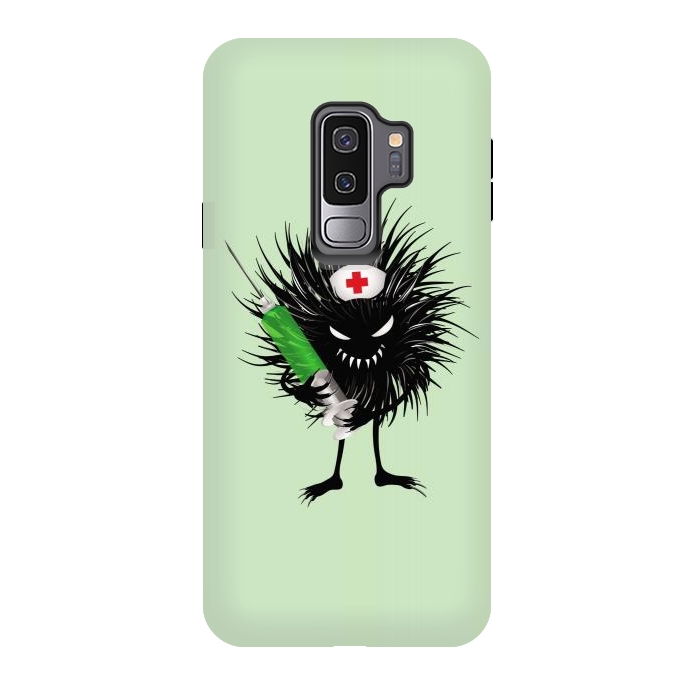 Galaxy S9 plus StrongFit Funny Halloween Evil Bug With Syringe by Boriana Giormova