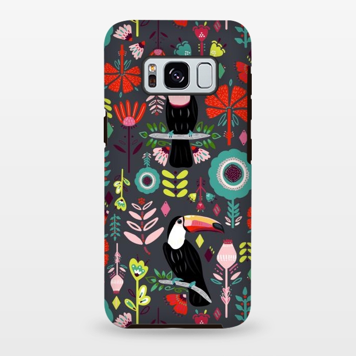 Galaxy S8 plus StrongFit Colorful Toucans With Bright Red  by Tigatiga