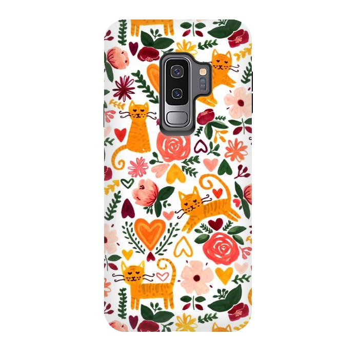 Galaxy S9 plus StrongFit Valentine Cats  by Tigatiga