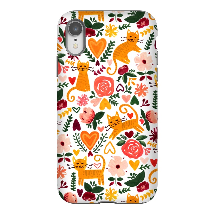 iPhone Xr StrongFit Valentine Cats  by Tigatiga