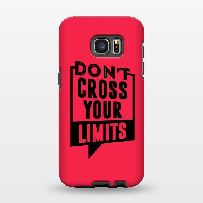 Galaxy S7 EDGE StrongFit dont cross your limits by TMSarts