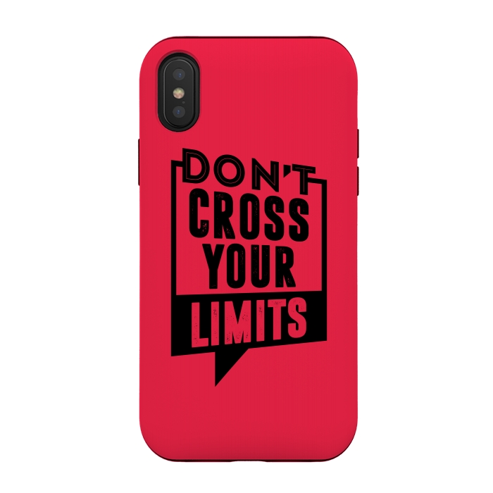 iPhone Xs / X StrongFit dont cross your limits by TMSarts