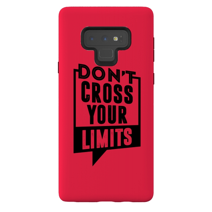 Galaxy Note 9 StrongFit dont cross your limits by TMSarts