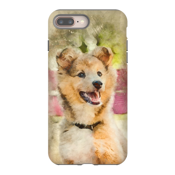 iPhone 7 plus StrongFit Cute Sheltie Dog by Creativeaxle