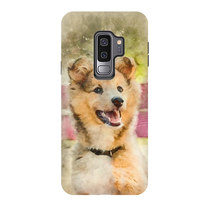 Galaxy S9 plus StrongFit Cute Sheltie Dog by Creativeaxle