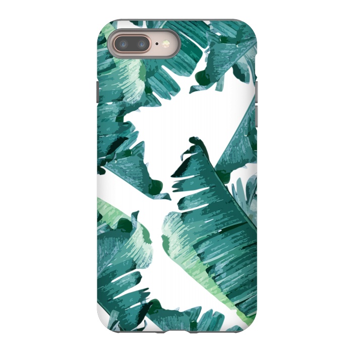 iPhone 7 plus StrongFit Tropical Banana Leaves by Creativeaxle