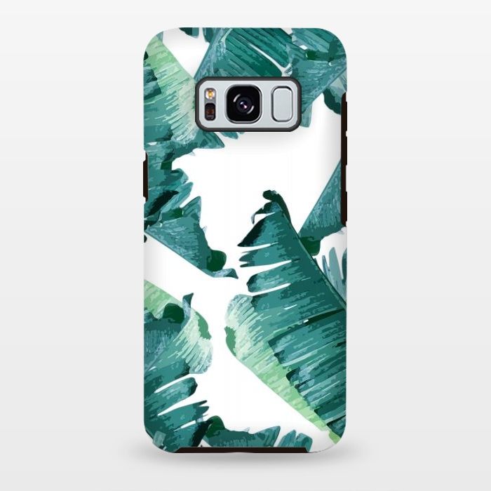 Galaxy S8 plus StrongFit Tropical Banana Leaves by Creativeaxle