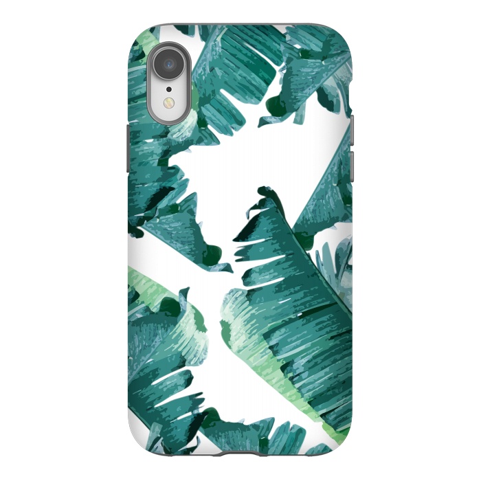 iPhone Xr StrongFit Tropical Banana Leaves by Creativeaxle