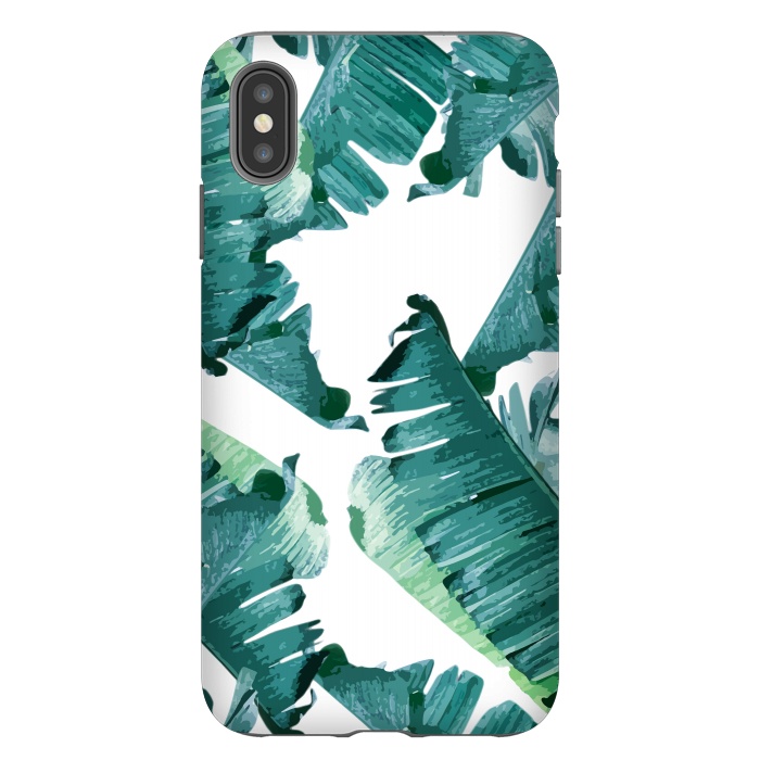 iPhone Xs Max StrongFit Tropical Banana Leaves by Creativeaxle