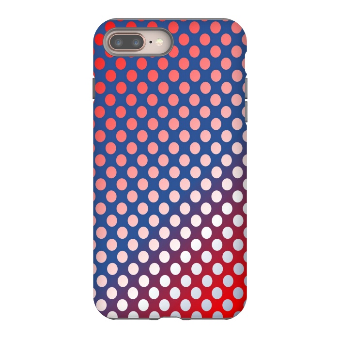 iPhone 7 plus StrongFit silver polka dots by MALLIKA
