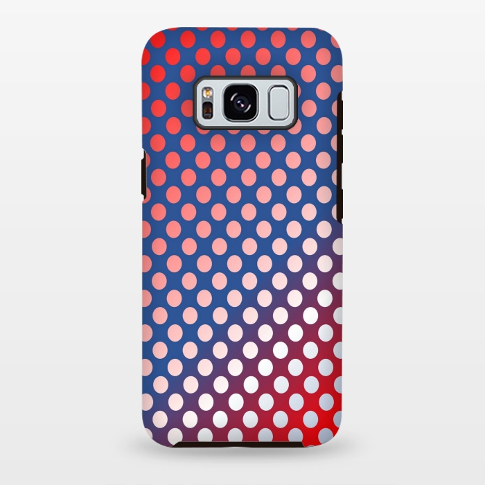 Galaxy S8 plus StrongFit silver polka dots by MALLIKA