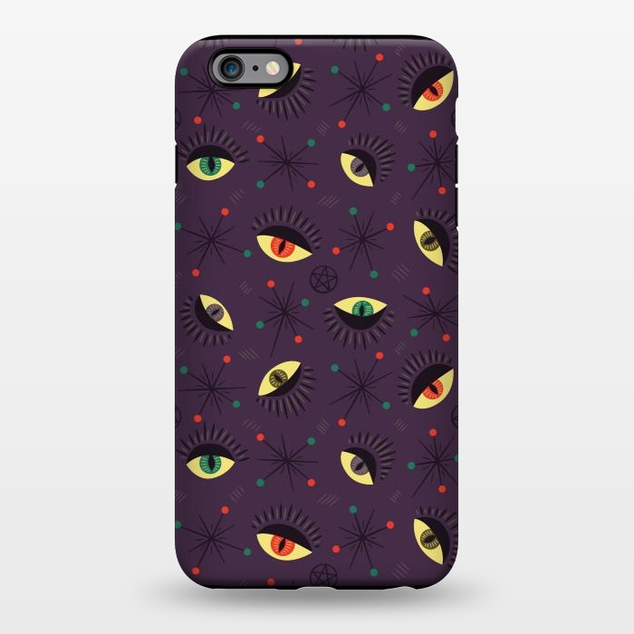 iPhone 6/6s plus StrongFit Reptile Witch Eyes Spooky Retro Pattern by Boriana Giormova