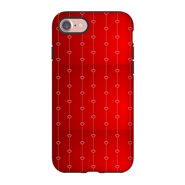 iPhone 7 StrongFit VALENTINE RED HEARTS by MALLIKA