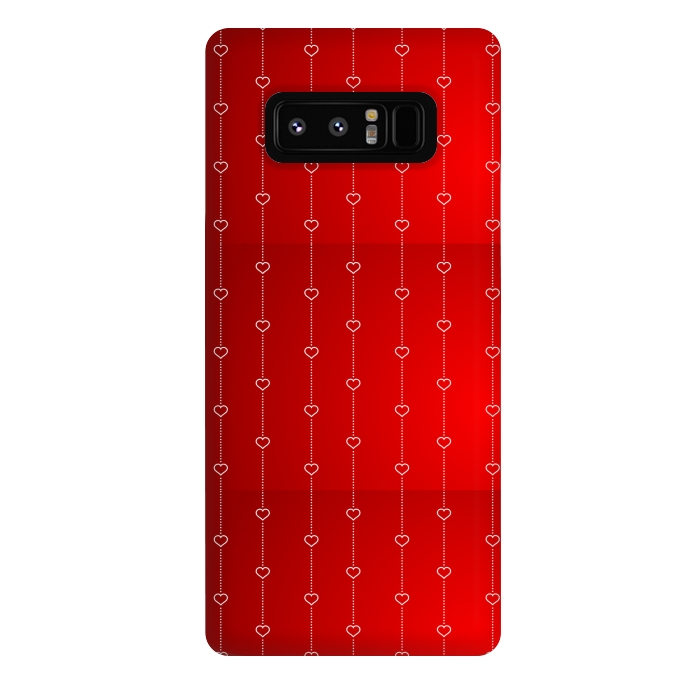 Galaxy Note 8 StrongFit VALENTINE RED HEARTS by MALLIKA