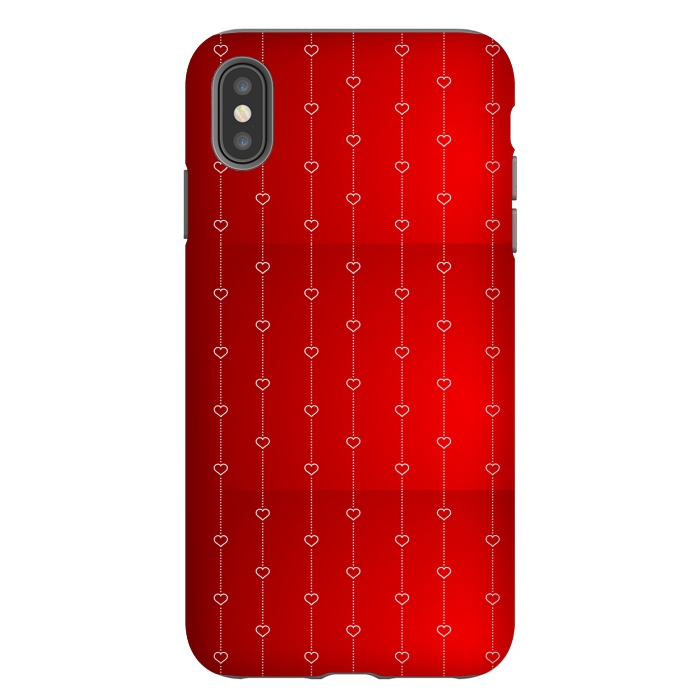iPhone Xs Max StrongFit VALENTINE RED HEARTS by MALLIKA