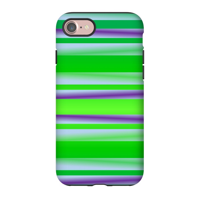 iPhone 7 StrongFit green abstract lines by MALLIKA
