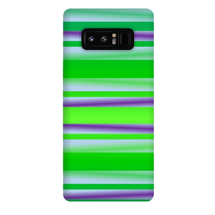 Galaxy Note 8 StrongFit green abstract lines by MALLIKA